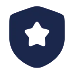 Shield Star SVG Icon